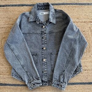 Zara Women's Gray Jean Jacket S